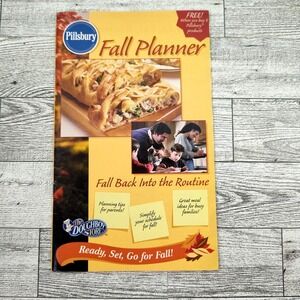 Pillsbury‎ Fall Planner Cookbook Booklet 2000 Y2K Recipes Autumn-core nostalgia
